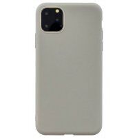 Kryt z mäkkého plastu pre iPhone 13 Pro Max - sivý