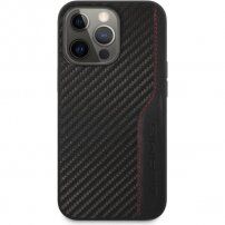 AMG Carbon Effect kryt s textúrou karbónových vlákien pre iPhone 13 Pro Max - čierny