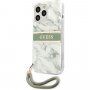 Guess Marble Stripe kryt pre iPhone 13 Pro Max - zelený