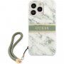 Guess Marble Stripe kryt pre iPhone 13 Pro Max - zelený