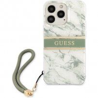 Guess Marble Stripe kryt pre iPhone 13 Pro Max - zelený