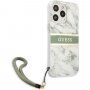Guess Marble Stripe kryt pre iPhone 13 Pro Max - zelený