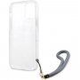 Guess Marble Stripe kryt pre iPhone 12 Pro Max - modrý