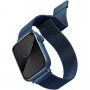 Uniq Dante oceľový remienok pre Apple Watch 42mm / 41mm / 40mm / 38mm - kobaltovo modrý