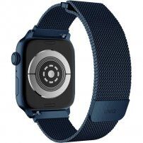 Uniq Dante oceľový remienok pre Apple Watch 42mm / 41mm / 40mm / 38mm - kobaltovo modrý