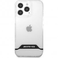 AMG White Stripes kryt pre iPhone 13 Pro Max - číry