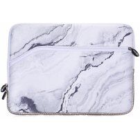 Neoprénová taška pre iPad do 13" / MacBook do 14" - biely mramor