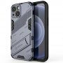 Odolný ochranný kryt so stojančekom pre iPhone 13 mini - sivý