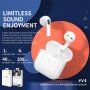 WK TWS V4 bezdrôtové Bluetooth slúchadlá pre zariadenia Apple - biela