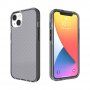 Ochranný transparentný kryt so vzorom krížikov pre iPhone 13 mini - čierny
