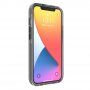 Ochranný transparentný kryt so vzorom krížikov pre iPhone 13 mini - čierny