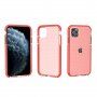 Ochranný transparentný kryt so vzorom krížikov pre iPhone 11 Pro - oranžový