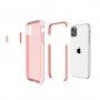 Ochranný transparentný kryt so vzorom krížikov pre iPhone 11 Pro - oranžový