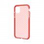 Ochranný transparentný kryt so vzorom krížikov pre iPhone 11 - oranžový