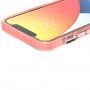 Ochranný transparentný kryt so vzorom krížikov pre iPhone 13 mini - ružový