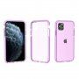 Ochranný transparentný kryt so vzorom krížikov pre iPhone 11 Pro Max - fialový