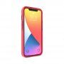 Ochranný transparentný kryt so vzorom krížikov pre iPhone 13 Pro Max - červený