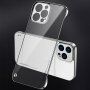 Ochranný matný transparentný kryt pre iPhone 11 Pro - strieborný