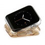 BASEUS Ultratenké gumové púzdro pre Apple Watch 38mm (tl. 0,65 mm) - zlaté