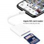 Čítačka SD kariet s lightning konektorom pre iPhone / iPad - biela