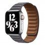 Remienok kožený ťah pre Apple Watch 42mm / 41mm / 40mm / 38mm - sivý