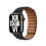 Remienok kožený ťah pre Apple Watch 42mm / 41mm / 40mm / 38mm - temne atramentový