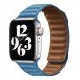 Remienok kožený ťah pre Apple Watch Ultra 49mm / 46mm / 45mm / 44mm / 42mm - nebesky modrý