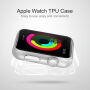 HAWEEL tenký priehladný obal / kryt pre Apple Watch 38mm - žltý