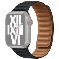 Remienok kožený ťah pre Apple Watch 42mm / 41mm / 40mm / 38mm - temne atramentový