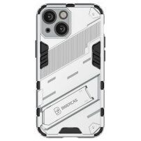 Odolný ochranný kryt so stojančekom pre iPhone 13 - biely