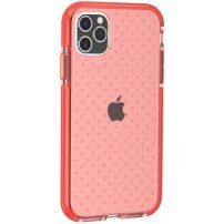 Ochranný transparentný kryt so vzorom krížikov pre iPhone 11 Pro - oranžový