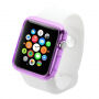 HAWEEL tenký priehladný obal / kryt pre Apple Watch 38mm - fialový