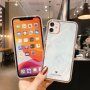 Mramorový nárazuvzdorný kryt pre iPhone 11 Pro Max - svetlomodrý