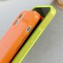 Vrúbkovaný neónový kryt pre iPhone 11 - ružový