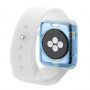 HAWEEL tenký priehladný obal / kryt pre Apple Watch 38mm - modrý