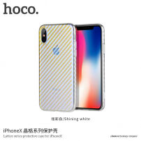 HOCO ochranný trblietavý kryt pre Apple iPhone XS / iPhone X – biely