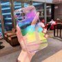 Transparentný zrkadlový kryt pre iPhone 12 Pro Max - dúhový