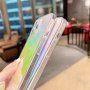 Transparentný zrkadlový kryt pre iPhone 12 Pro Max - dúhový