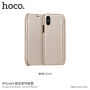 HOCO flipové puzdro pre Apple iPhone XS / iPhone X – zlaté