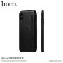 HOCO flipové puzdro pre Apple iPhone XS / iPhone X – čierne