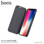 HOCO flipové puzdro pre Apple iPhone XS / iPhone X – čierne