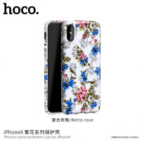 HOCO ochranný kryt pre Apple iPhone XS / iPhone X – biely s kvetinami