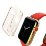 HAWEEL tenký priehladný obal / kryt pre Apple Watch 38mm - zlatý
