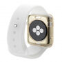 HAWEEL tenký priehladný obal / kryt pre Apple Watch 38mm - zlatý