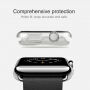 HAWEEL tenký priehladný obal / kryt pre Apple Watch 38mm - zlatý