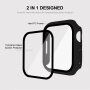 Enkay ochranné puzdro s tvrdeným sklom pre Apple Watch 45mm - červené