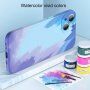 Ochranný kryt so vzorom vodových farieb pre iPhone 13 - žltý