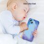 Ochranný kryt so vzorom vodových farieb pre iPhone 13 - žltý