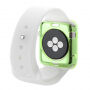 HAWEEL tenký priehladný obal / kryt pre Apple Watch 38mm - zelený