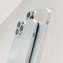 Ochranný metalický kryt pre iPhone 13 mini - strieborný